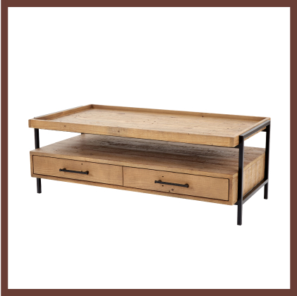biophilic design with forge coffee table