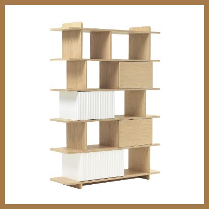 calm home serene sanctuary alba shelving unit