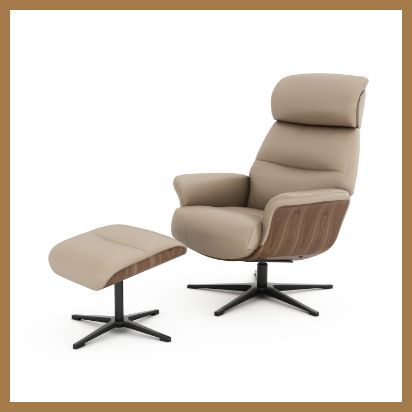 calm home serene sanctuary Lucca swivel chair