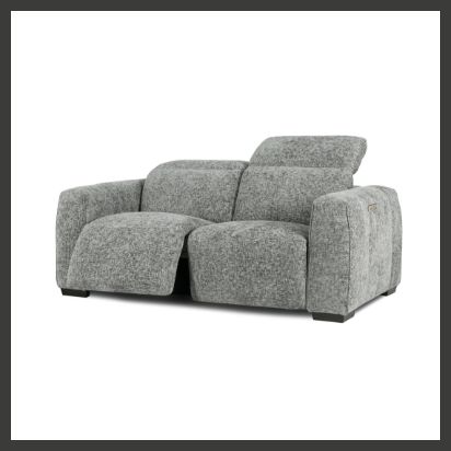 light grey fabric recliner sofa