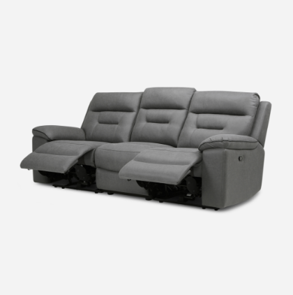 light grey 3 seater recliner sofa