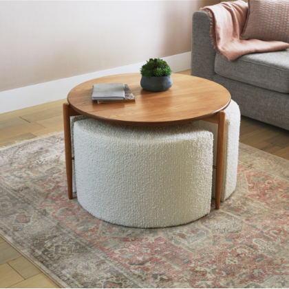 wood veneer care guide with Tattile coffee table